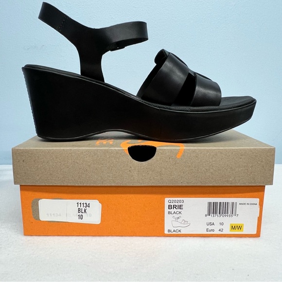 Korks by Kork-Ease Brie wedge sandals in black. New in box - Picture 2 of 10